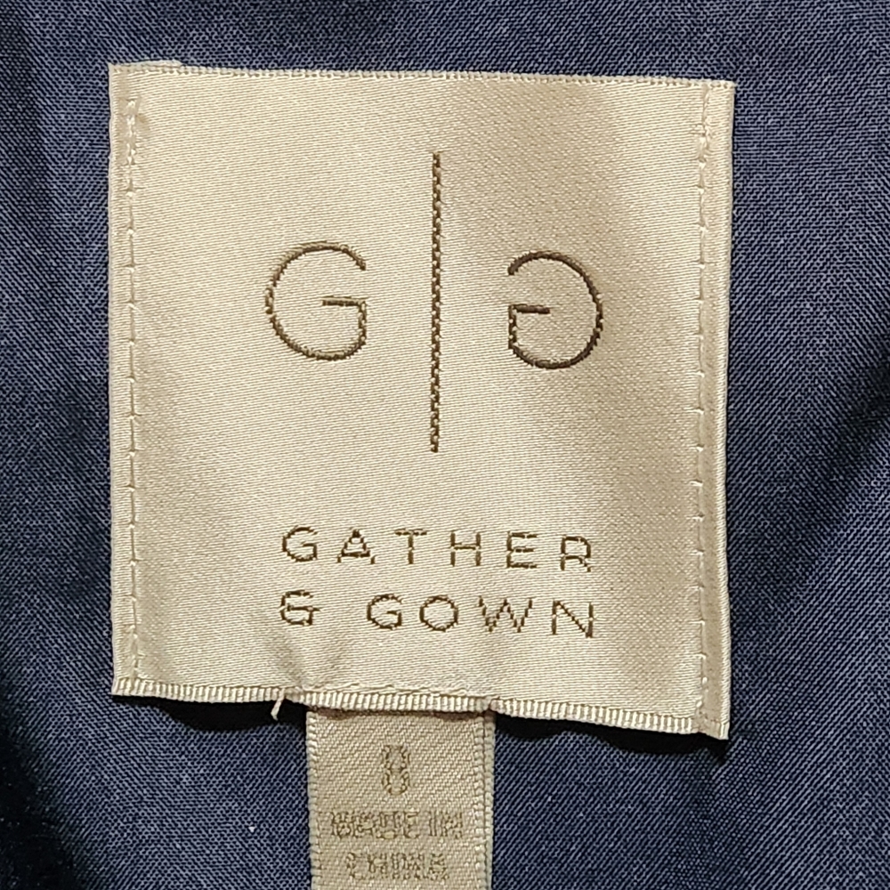 NWT David Tutera for Gather & Gown "Kelly" Size 8 Color navy - Picture 6 of 13
